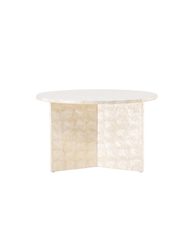 Runt soffbord Smögen, Ø70 cm, Beige