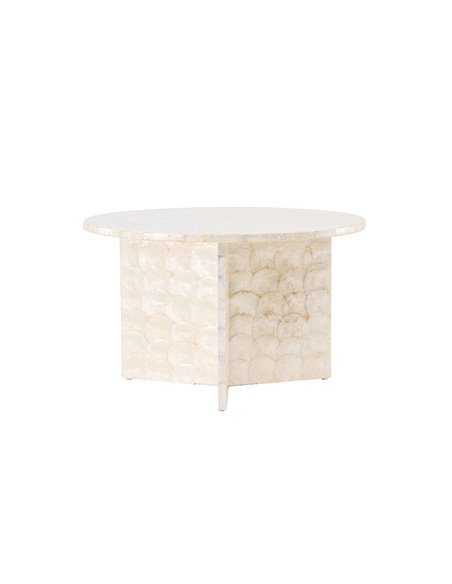Runt soffbord Smögen, Ø70 cm, Beige