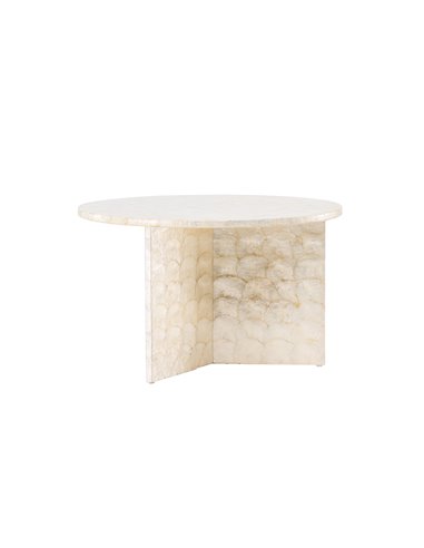 Runt soffbord Smögen, Ø70 cm, Beige