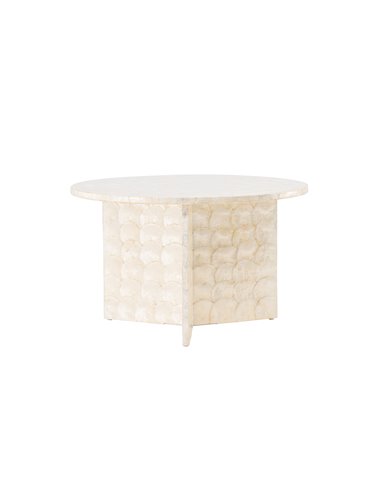 Runt soffbord Smögen, Ø70 cm, Beige