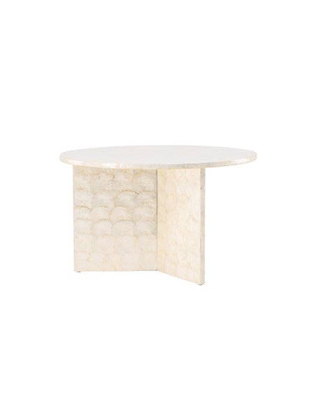 Runt soffbord Smögen, Ø70 cm, Beige