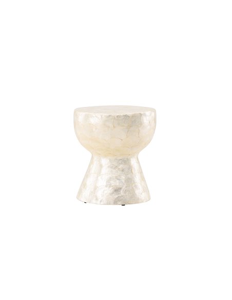 Runt soffbord Sandön, Ø40 cm, Beige
