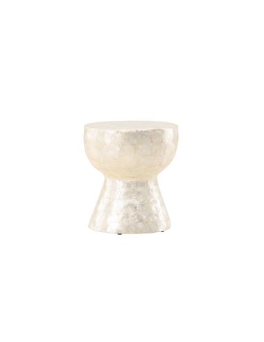 Runt soffbord Sandön, Ø40 cm, Beige