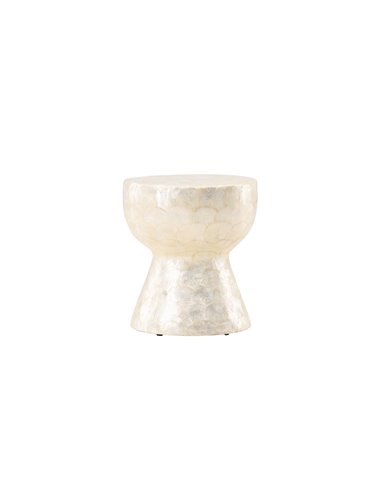 Runt soffbord Sandön, Ø40 cm, Beige