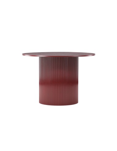 Runt matbord Lenox, Ø110 cm, Vinröd