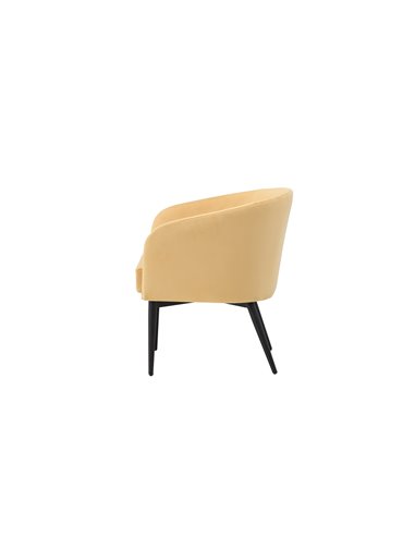 Fåtölj Fluffy, 66 × 64 cm, Gul