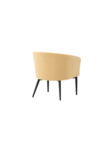 Fåtölj Fluffy, 66 × 64 cm, Gul