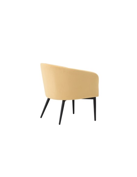 Fåtölj Fluffy, 66 × 64 cm, Gul