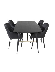 Matgrupp Gold med Comfort matstolar, 180 × 85 cm