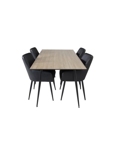 Matgrupp Silar med Comfort matstolar, 180 × 90 cm