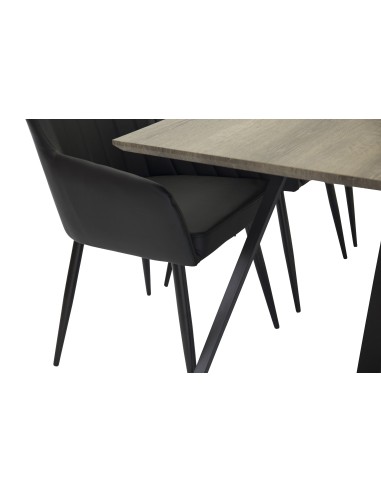 Matgrupp Marina med Comfort matstolar, 180 × 90 cm