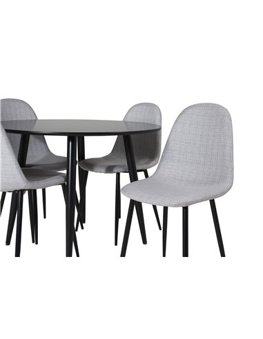 Matgrupp Plaza med Polar matstolar