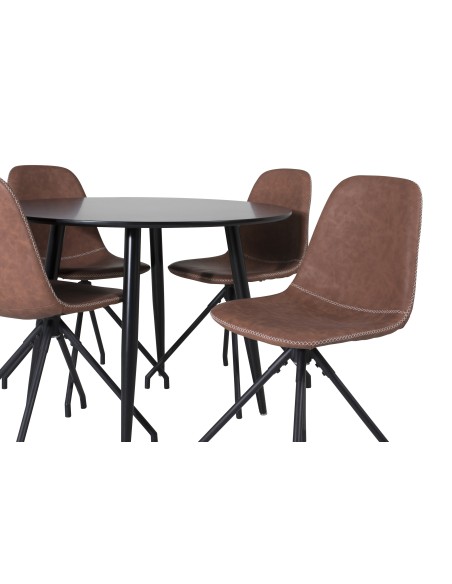 Matgrupp Plaza med Polar matstolar