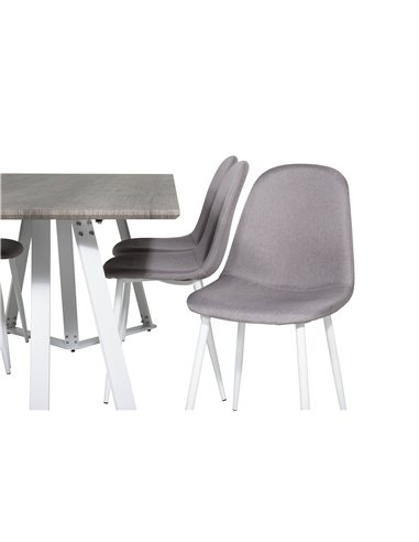 Matgrupp Marina med Polar matstolar, 180 × 90 cm