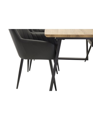 Matgrupp Inca med Comfort matstolar, 160 × 85 cm