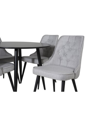 Matgrupp Plaza med Velvet Deluxe matstolar