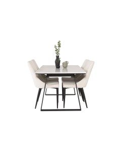 Matgrupp Estelle med Leone matstolar, 140 × 90 cm 2