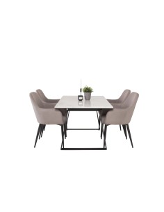 Matgrupp Estelle med Comfort matstolar, 140 × 90 cm 2