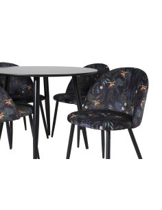 Matgrupp Plaza med Velvet matstolar 2