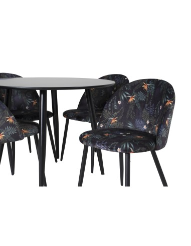 Matgrupp Plaza med Velvet matstolar
