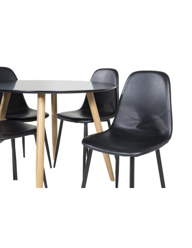 Matgrupp Plaza med Polar matstolar