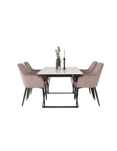 Matgrupp Estelle med Comfort matstolar, 140 × 90 cm 2