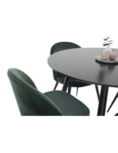 Matgrupp Plaza med Velvet matstolar 2
