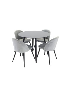 Matgrupp Plaza med Velvet matstolar 2