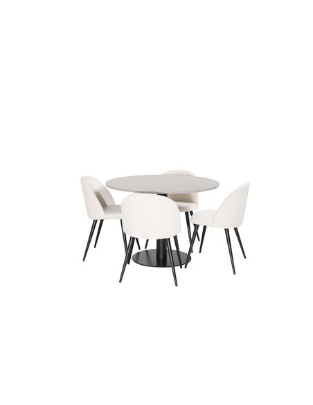 Matgrupp Razzia med Velvet matstolar