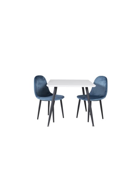 Matgrupp Polar med Polar matstolar, 80 × 60 cm