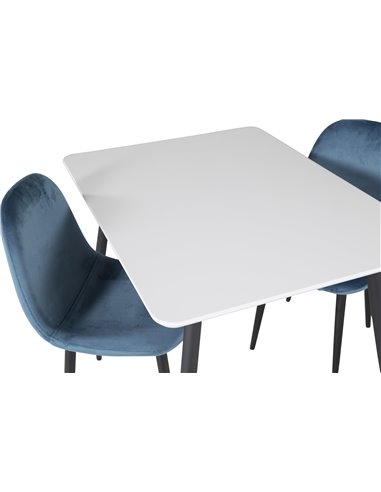 Matgrupp Polar med Polar matstolar, 80 × 60 cm