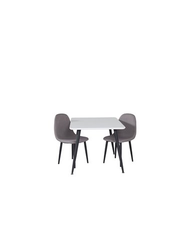 Matgrupp Polar med Polar matstolar, 80 × 60 cm