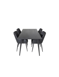 Matgrupp Dipp med Comfort matstolar, 180 × 90 cm