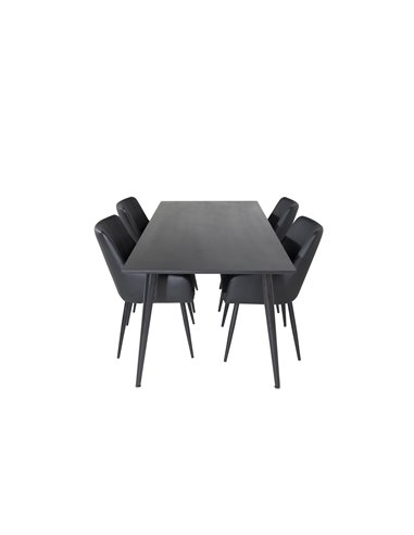 Matgrupp Dipp med Comfort matstolar, 180 × 90 cm
