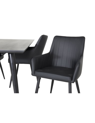 Matgrupp Dipp med Comfort matstolar, 180 × 90 cm