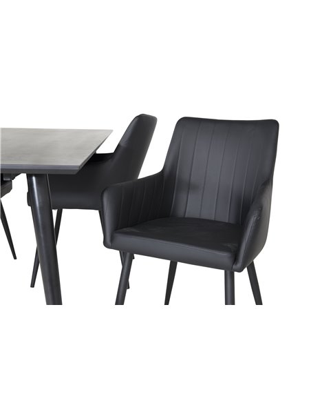 Matgrupp Dipp med Comfort matstolar, 180 × 90 cm