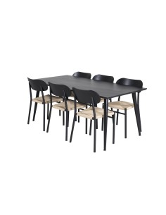 Matgrupp Dipp med Polly matstolar, 180 × 90 cm 2