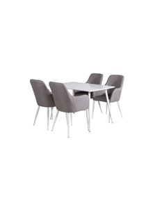 Matgrupp Polar med Comfort matstolar, 120 × 75 cm 2