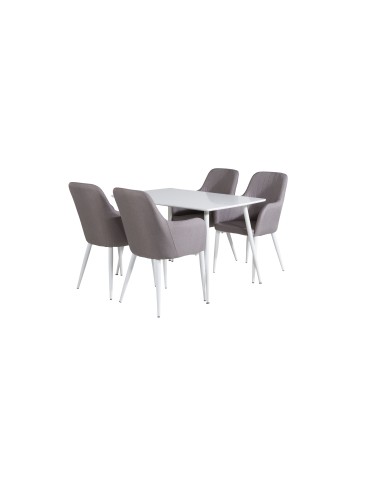 Matgrupp Polar med Comfort matstolar, 120 × 75 cm