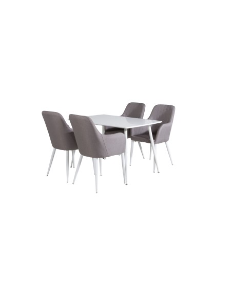 Matgrupp Polar med Comfort matstolar, 120 × 75 cm