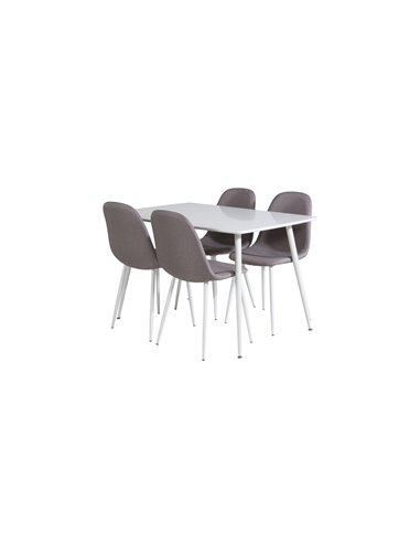 Matgrupp Polar med Polar matstolar, 120 × 75 cm