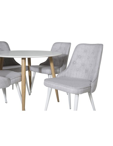 Matgrupp Plaza med Velvet Deluxe matstolar