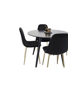 Matgrupp Plaza med Polar matstolar