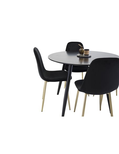 Matgrupp Plaza med Polar matstolar