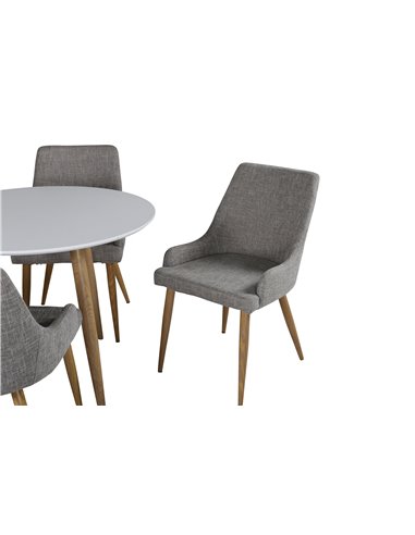 Matgrupp Polar med Plaza matstolar