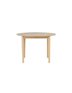 Runt matbord Gilda, Ø110 cm, Vitlaserad
