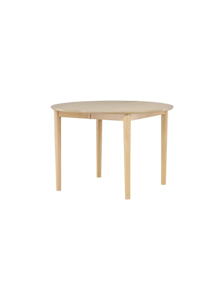 Runt matbord Gilda, Ø110 cm, Vitlaserad