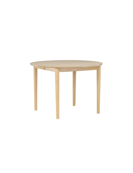 Runt matbord Gilda, Ø110 cm, Vitlaserad