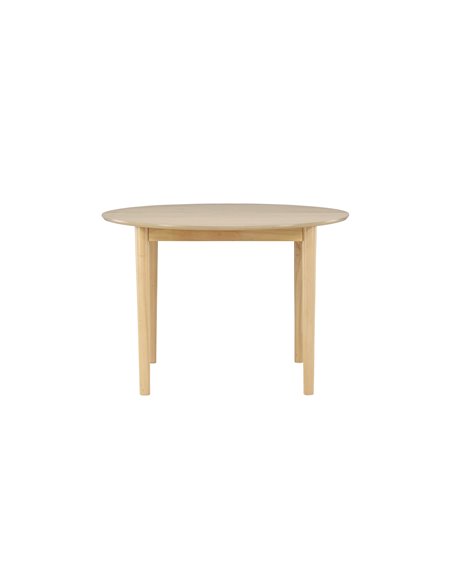 Runt matbord Gilda, Ø110 cm, Vitlaserad