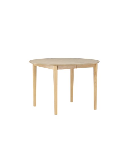 Runt matbord Gilda, Ø110 cm, Vitlaserad